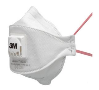3M Aura 9332 plooibaar stofmasker met ventiel